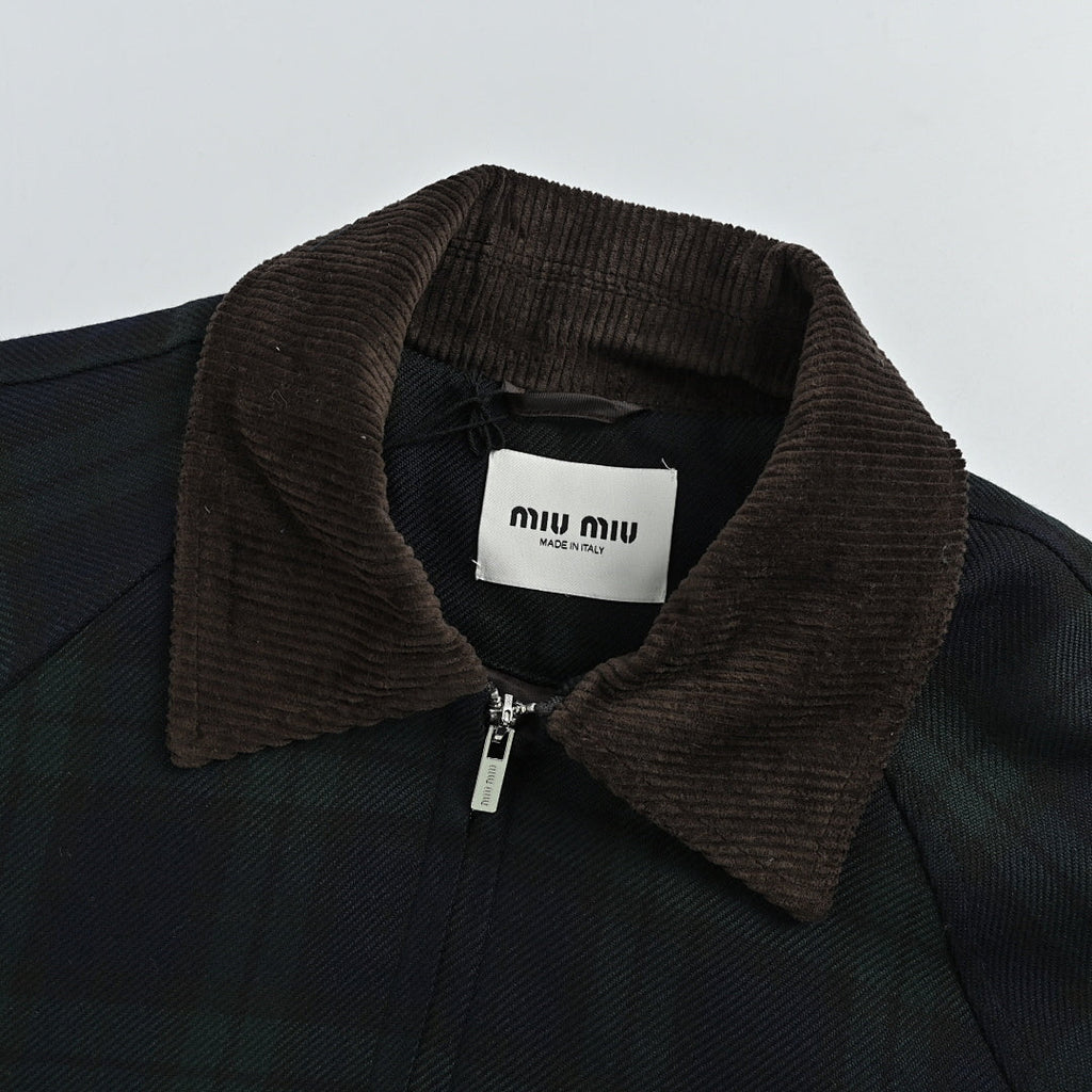 Miu Miu Jacket 099 - Black Plaid - view 6