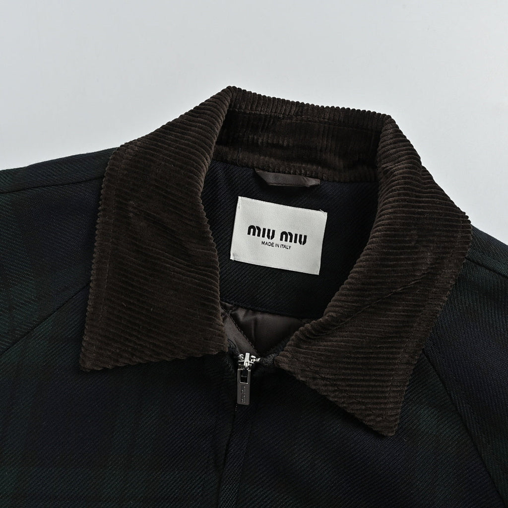 Miu Miu Jacket 094 - Black Plaid - view 5