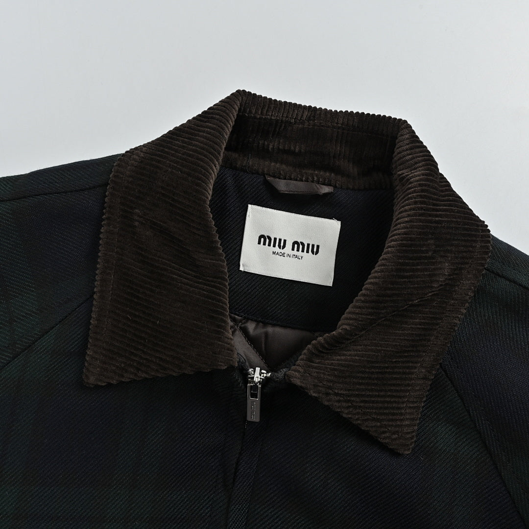 Miu Miu Jacket 094 - Black Plaid - view 5