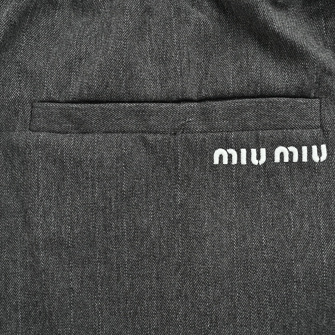 Miu Miu Pants 082 - Gray - view 4