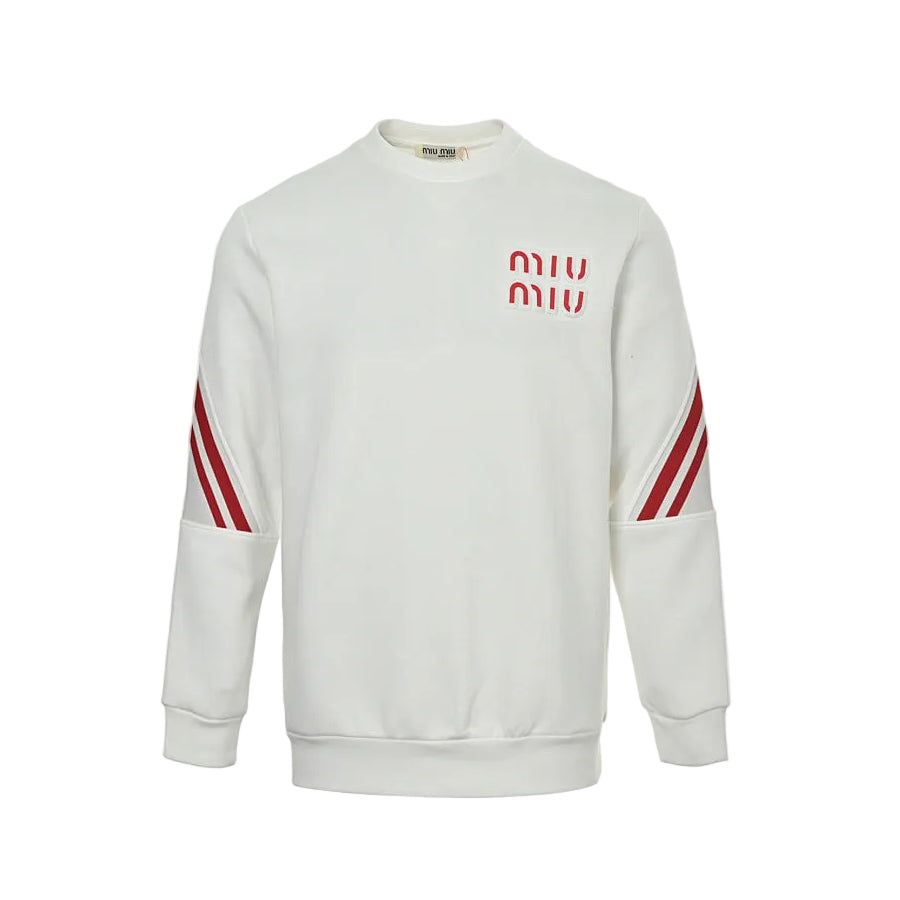 Miu Miu Sweatshirt 078 - White / Red - view 2