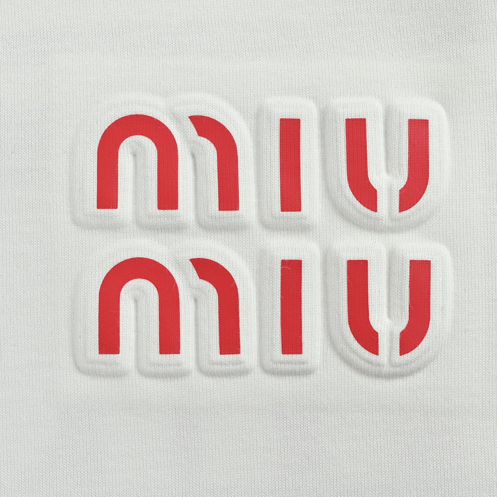 Miu Miu Sweatshirt 078 - White / Red - view 4