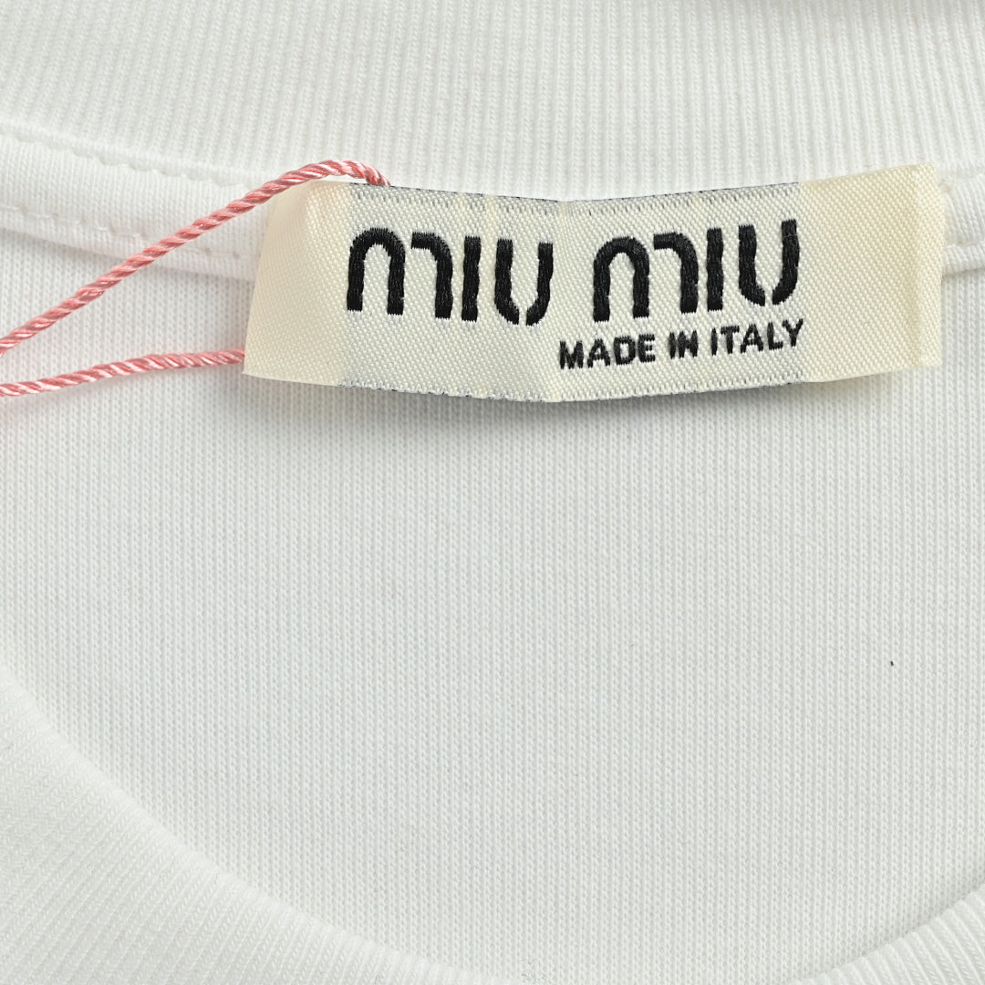 Miu Miu Sweatshirt 078 - White / Red - view 5