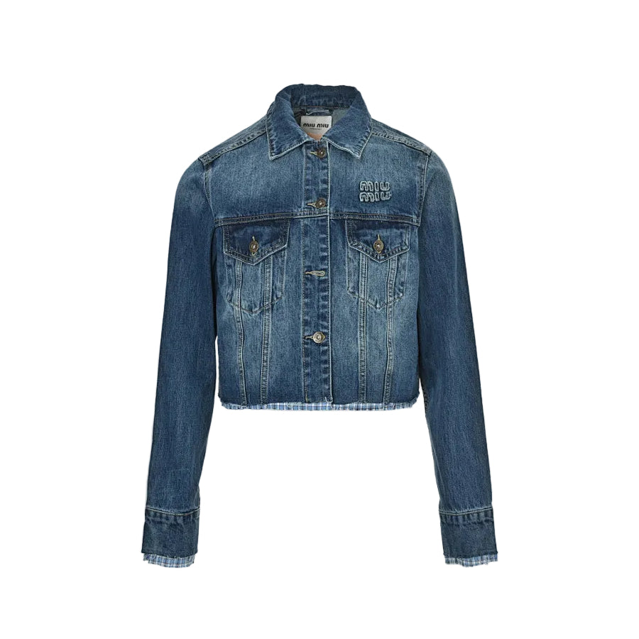 Miu Miu Jacket 073 - Blue Denim - view 2