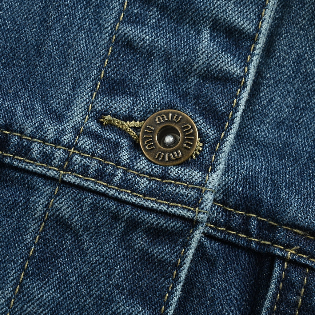 Miu Miu Jacket 073 - Blue Denim - view 4
