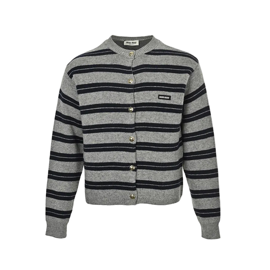 Miu Miu Jacket 067 - Gray / Black - view 2