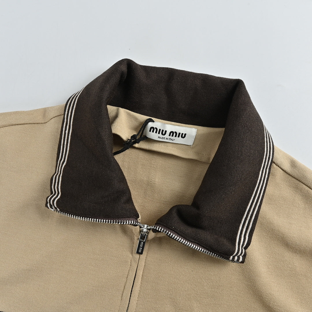 Miu Miu Jacket 062 - Brown / Tan - view 6