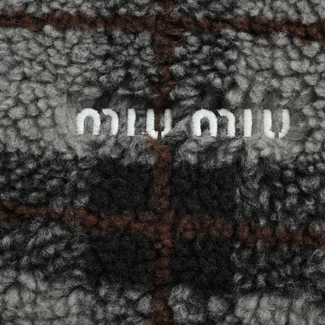 Miu Miu Jacket 058 - Gray Plaid - view 5
