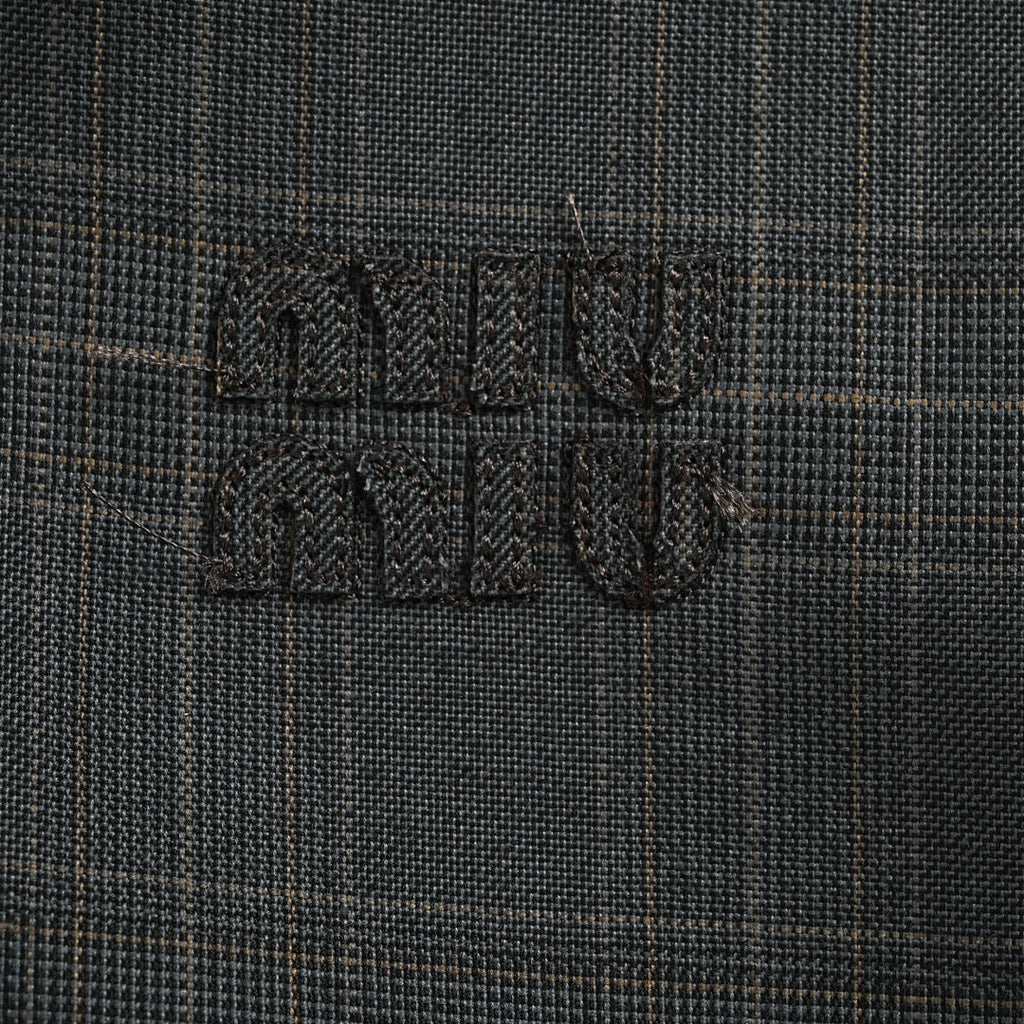 Miu Miu Jacket 051 - Charcoal Plaid - view 4