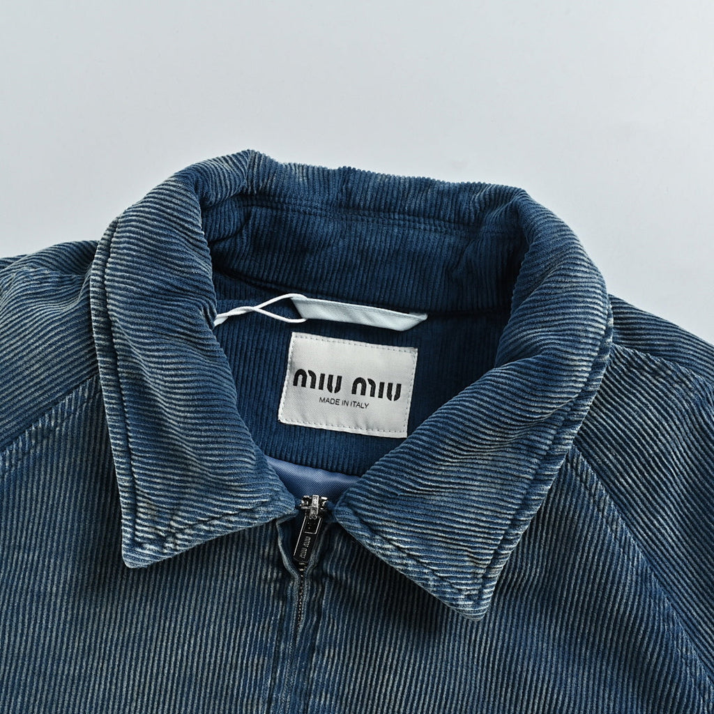 Miu Miu Jacket 048 - Blue Denim - view 6