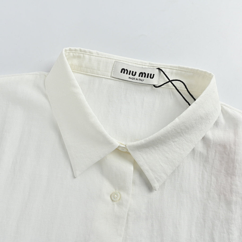 Miu Miu Shirt 047 - White - view 6