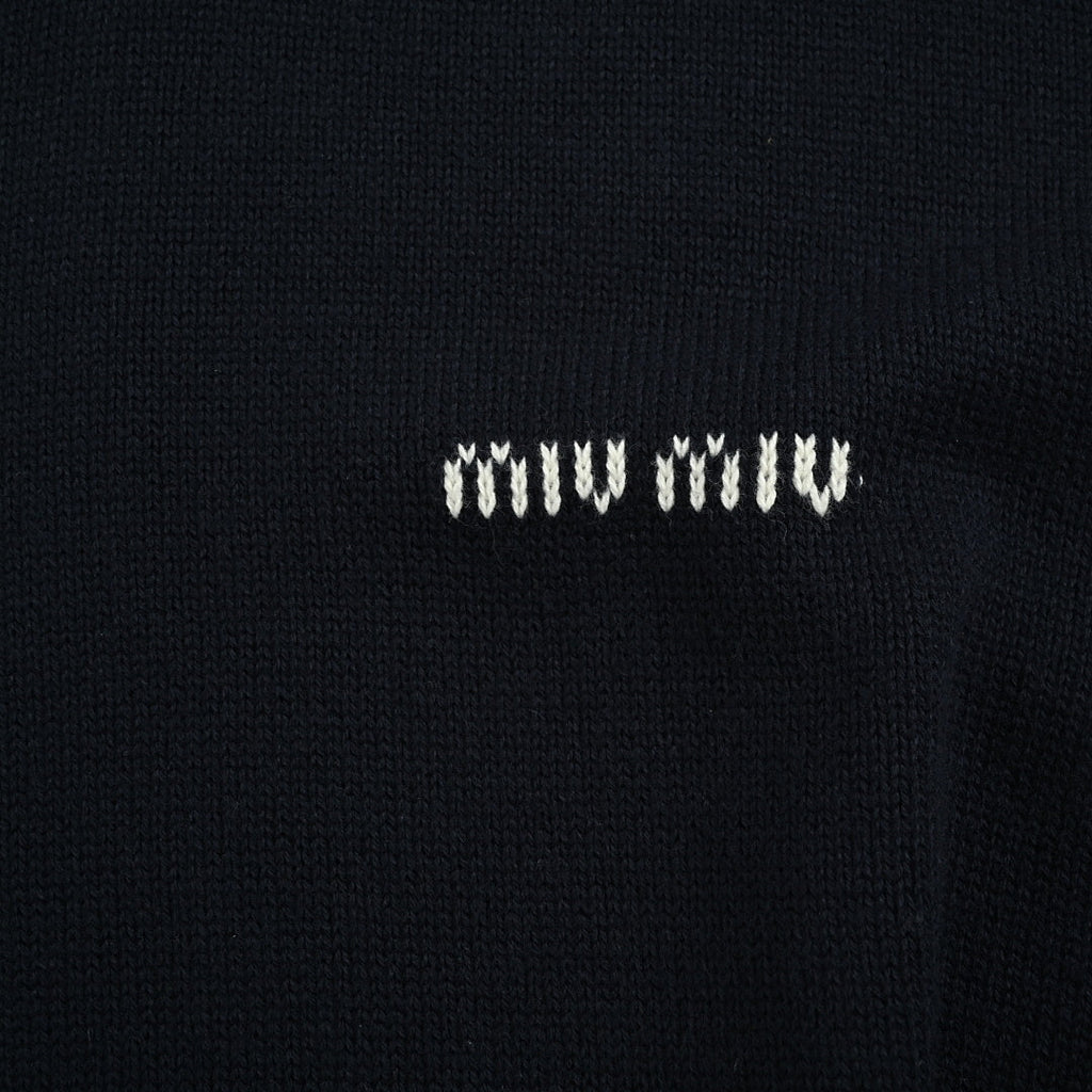 Miu Miu Sweater 040 - Navy / White - view 5