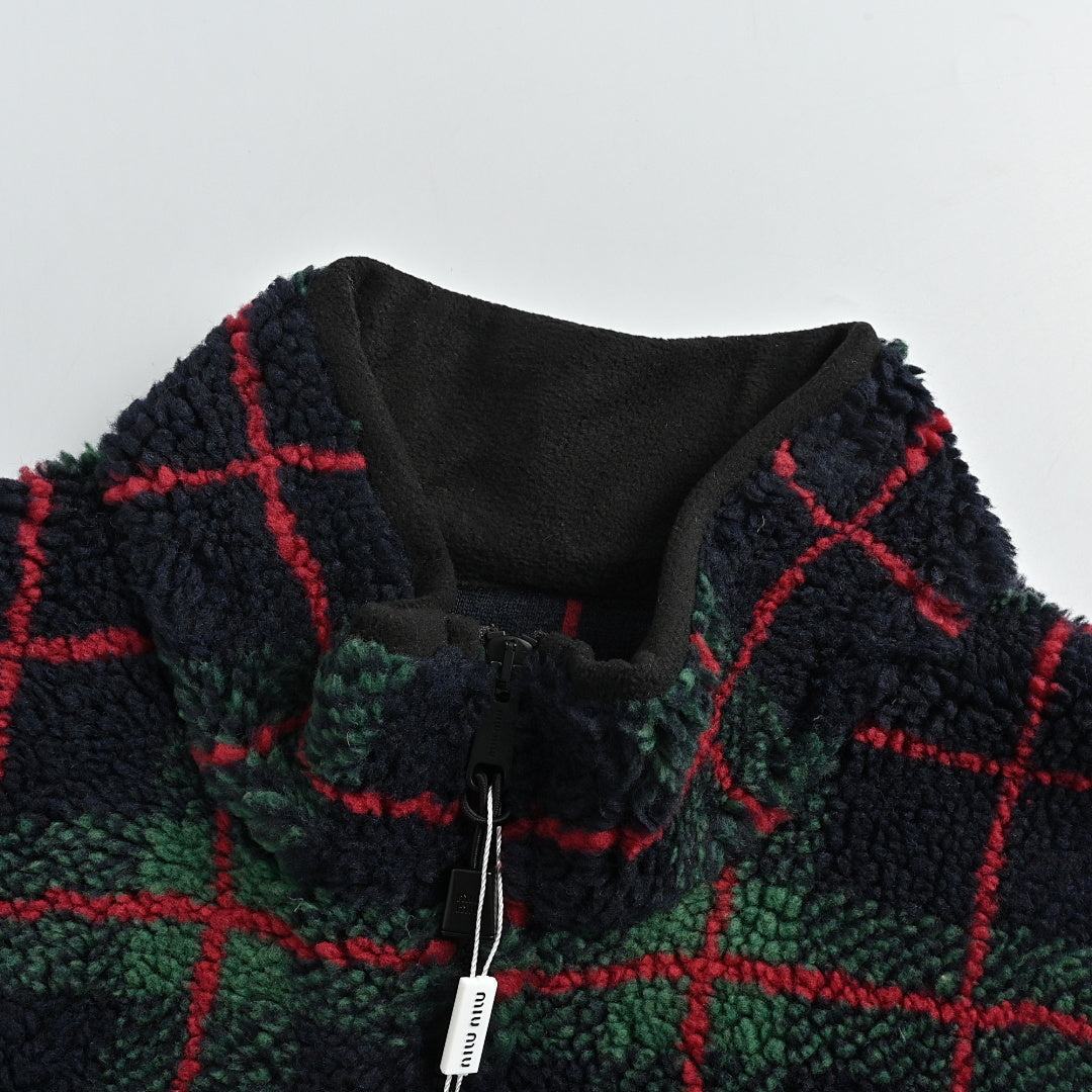 Miu Miu Jacket 037 - Black / Red / Green - view 6