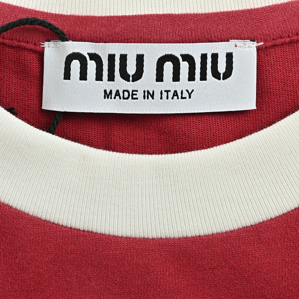 Miu Miu T-Shirt 032 - Red - view 5