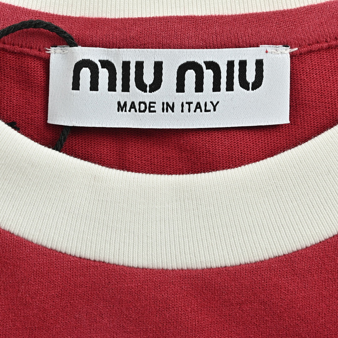 Miu Miu T-Shirt 032 - Red - view 5