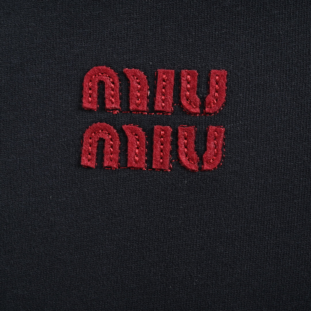 Miu Miu Long-Sleeve T-Shirt 031 - Navy - view 4