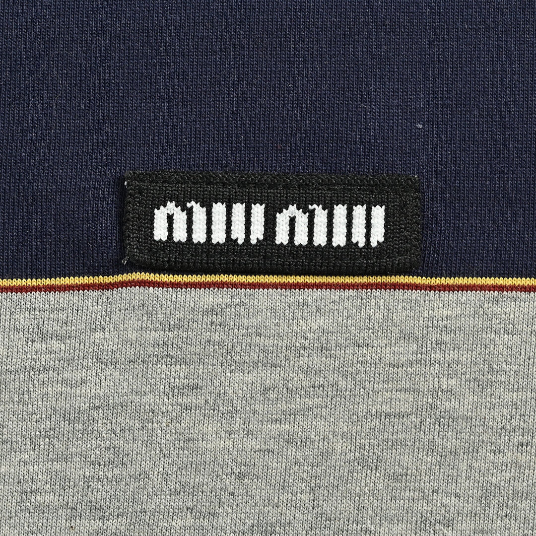 Miu Miu Polo Shirt 027 - Navy / White - view 4